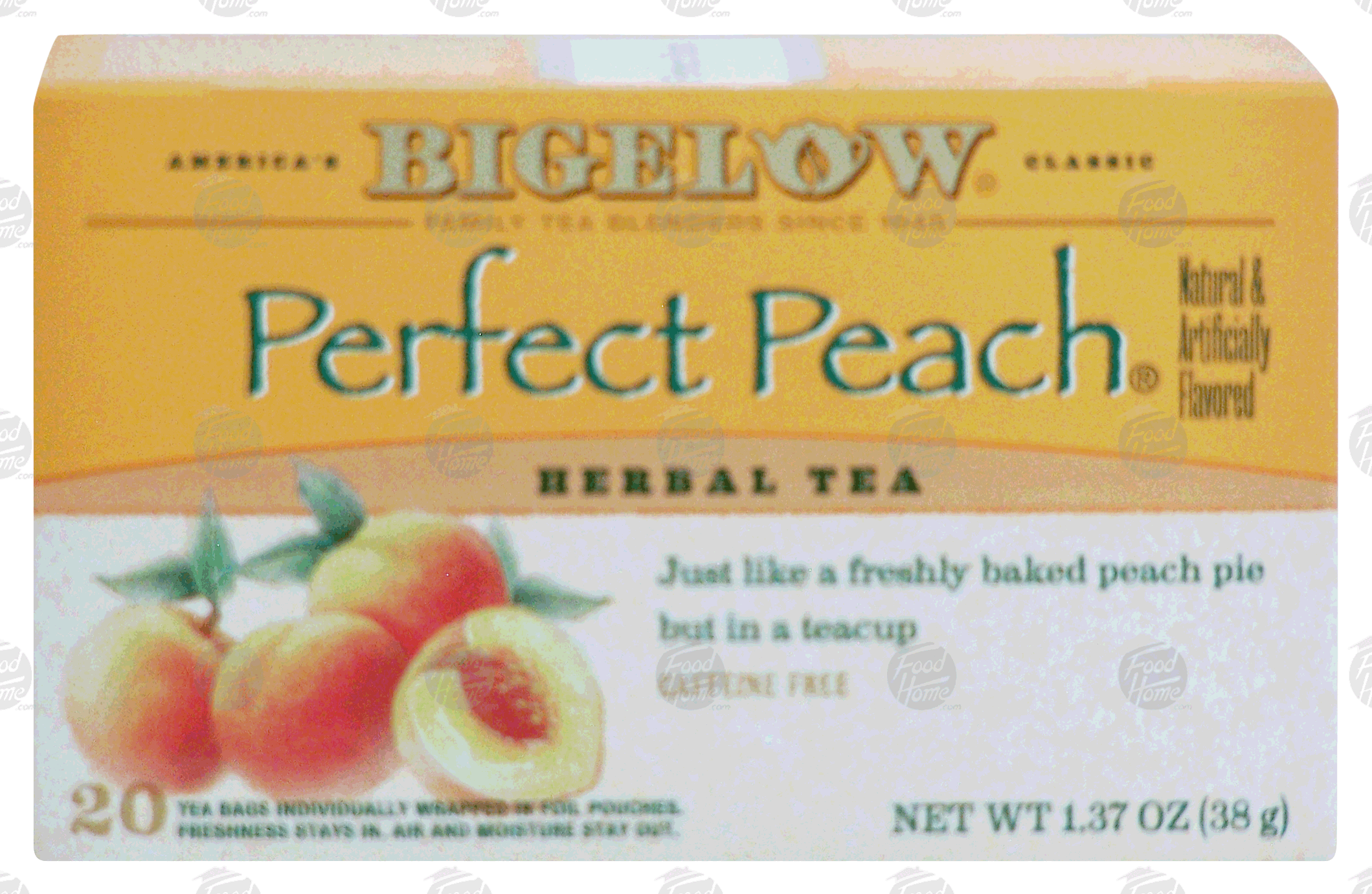 Bigelow Herb Tea Bags Perfect Peach(R) All Natural Caffeine Free Full-Size Picture